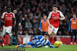 英超-厄德高破门赖斯造乌龍(lóng) 阿(ā)森纳2-1布莱顿繼(jì)续领跑