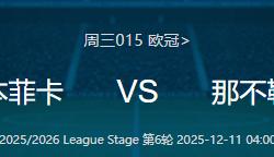 欧冠——本(běn)菲卡 VS 那不勒斯(sī) 比分预测！