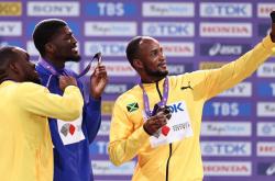 男子110米欄(lán)颁奖仪式