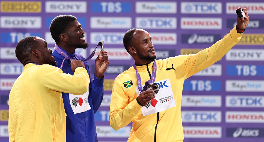 男子110米栏颁奖仪式