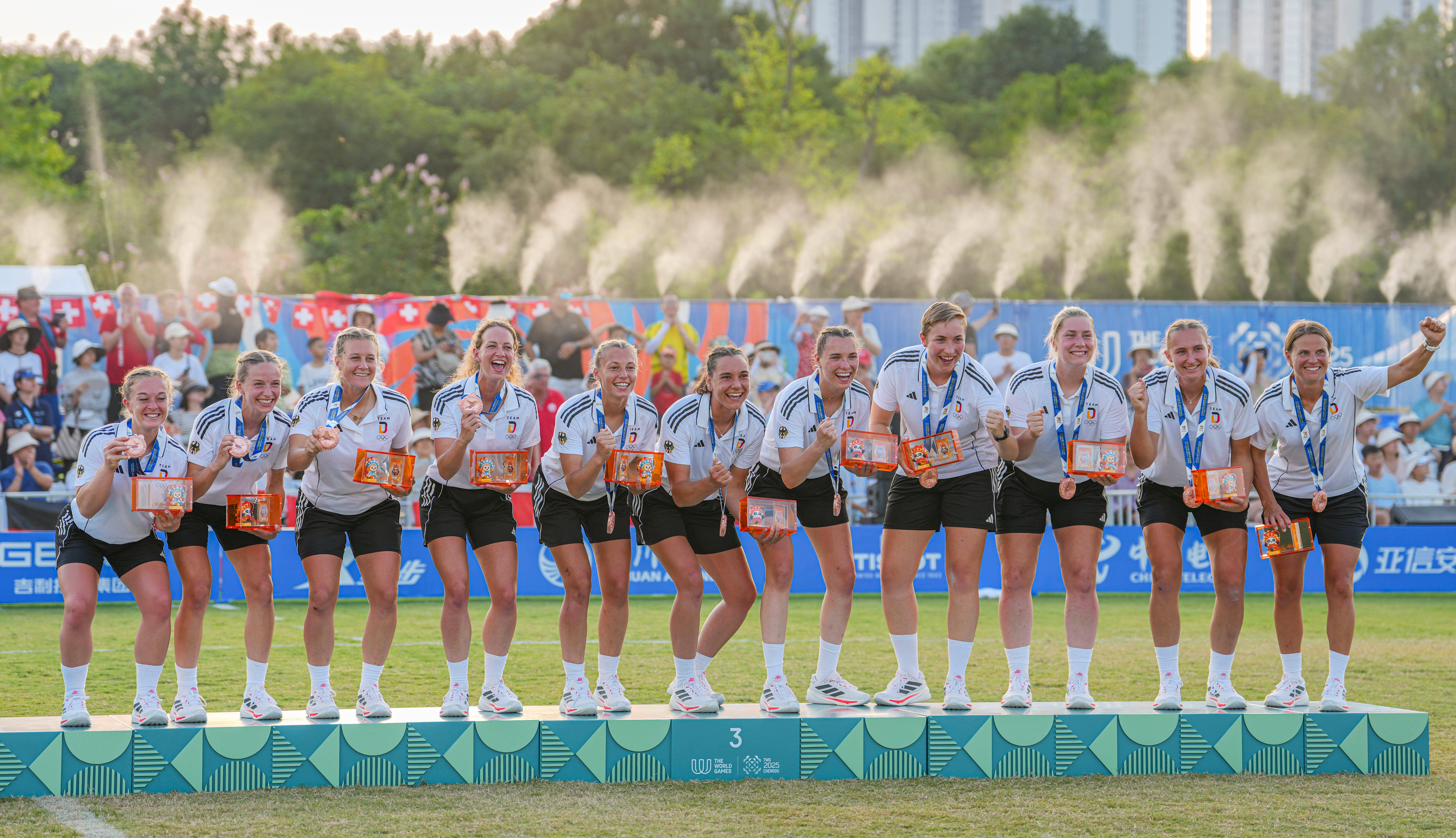 (成都世运会)浮士德球——女子颁奖仪式举行