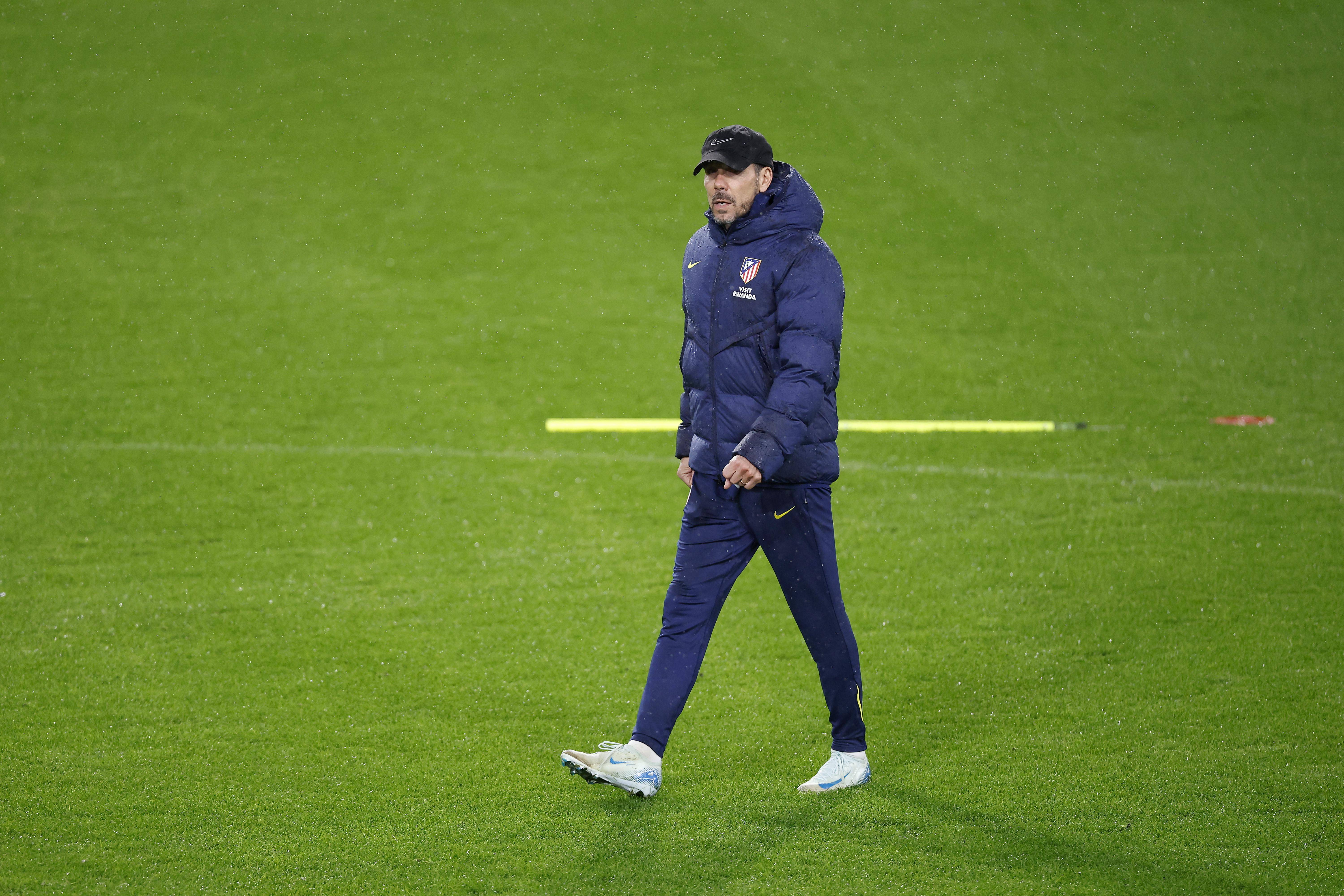 （外代二线）足球——欧冠联赛：马竞赛前备战