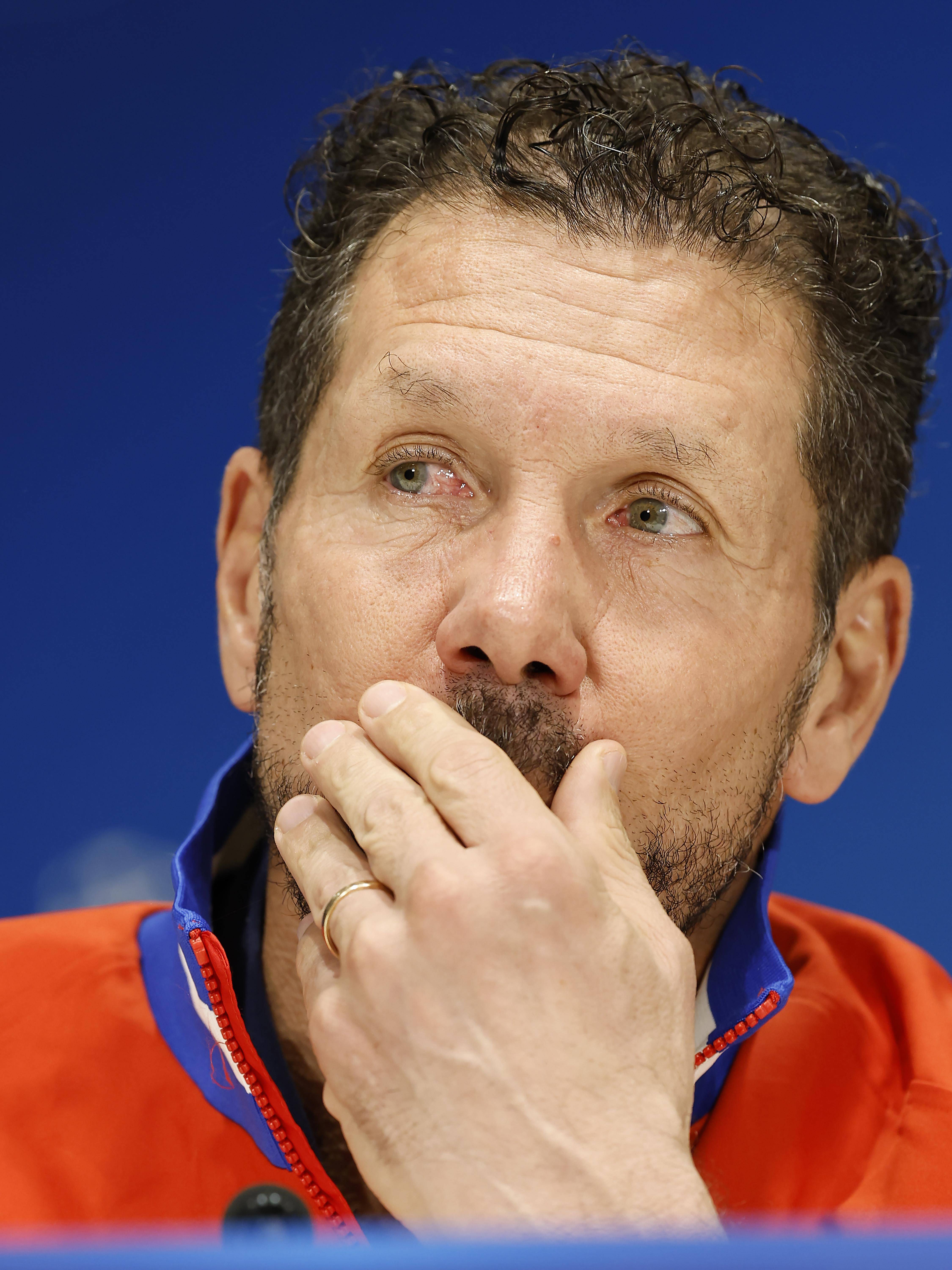 （外代二线）足球——欧冠联赛：马竞赛前备战