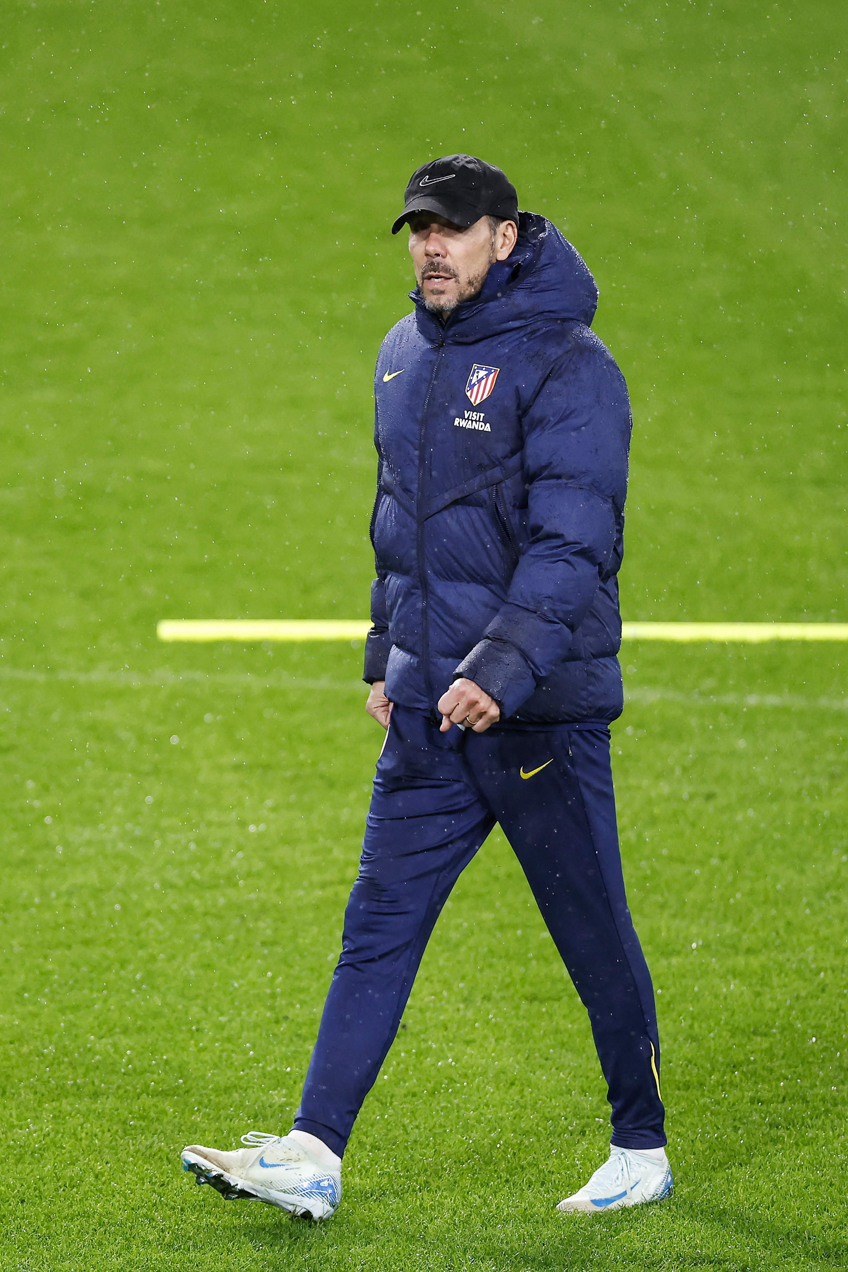 （外代二线）足球——欧冠联赛：马竞赛前备战